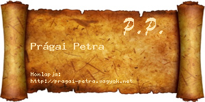 Prágai Petra névjegykártya